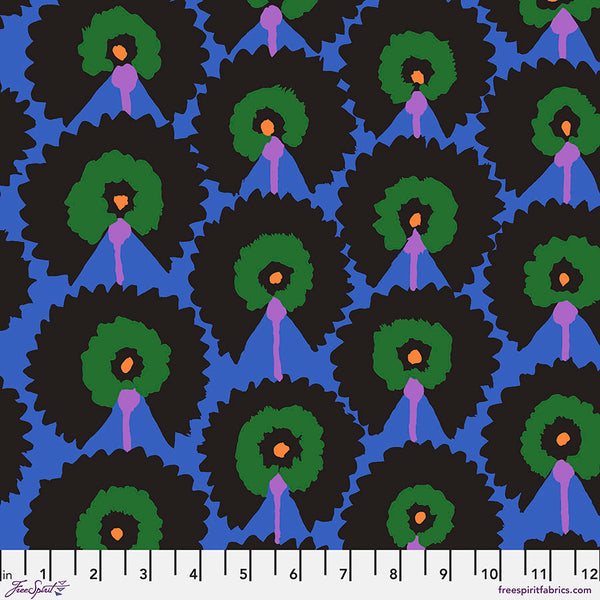 Kaffe Fassett Collective | February 2022: 'Regal Fans' Dark: by the 1/2m