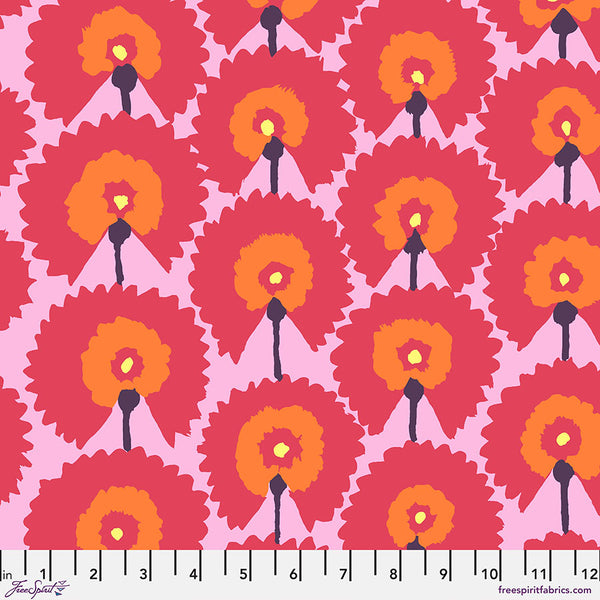 Kaffe Fassett Collective | February 2022: 'Regal Fans' Red: by the 1/2m