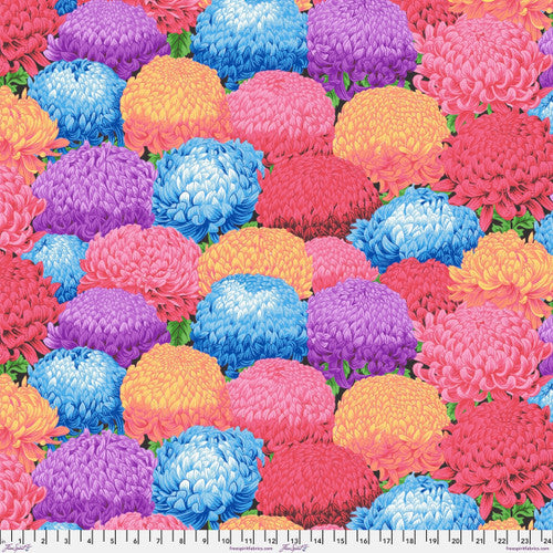 Philip Jacobs' Snow Leopard | Temple Garden 'Chrysanthemum Bed' Multi PWSL130.MULTI by the 1/2m