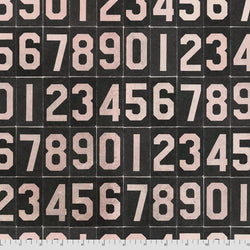 Tim Holtz | Eclectic Elements Monochrome PWTH063BLACK 'Numbers' Black: by the 1/2m
