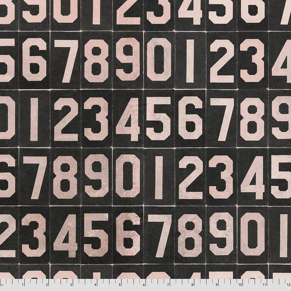 Tim Holtz | Eclectic Elements Monochrome PWTH063BLACK 'Numbers' Black: by the 1/2m