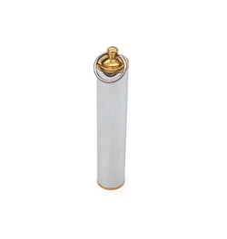 Silver Needle Case with Gold Detail