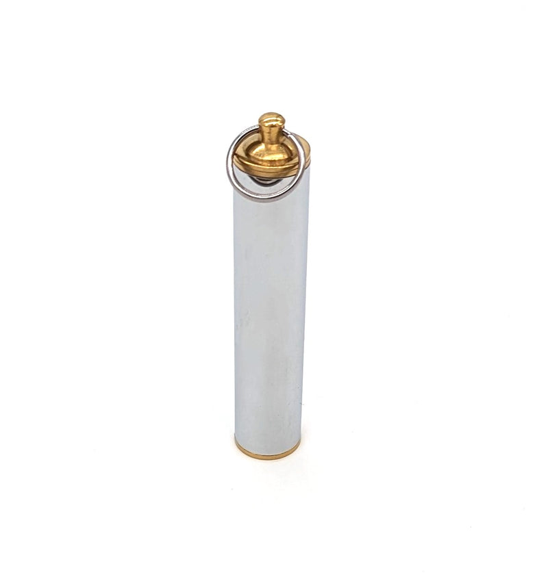 Silver Needle Case with Gold Detail