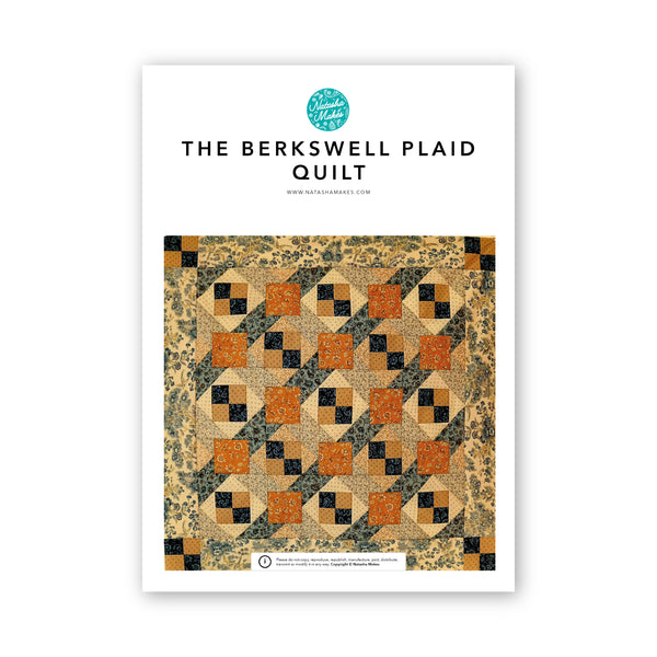 INSTRUCTIONS: Berkswell Plaid Quilt: PRINTED VERSION