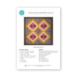INSTRUCTIONS: Dancing Diamonds Quilt: PRINTED VERSION