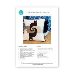INSTRUCTIONS: Twisted Tails Cushion / Block Pattern: PRINTED VERSION