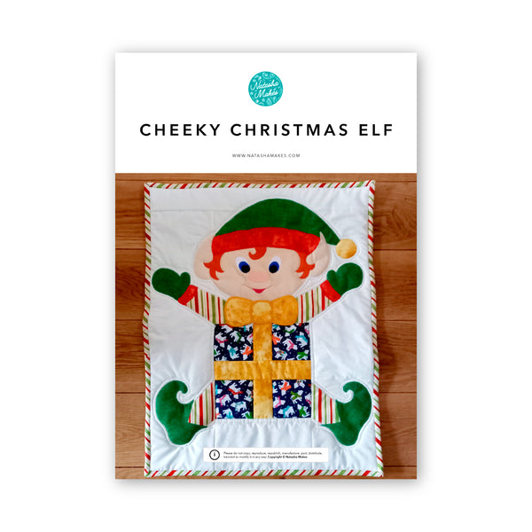 INSTRUCTIONS: Cheeky Christmas Elf Appliqué: PRINTED VERSION with TEMPLATE