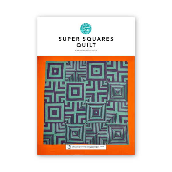 INSTRUCTIONS: Super Squares Lap Quilt: PRINTED VERSION