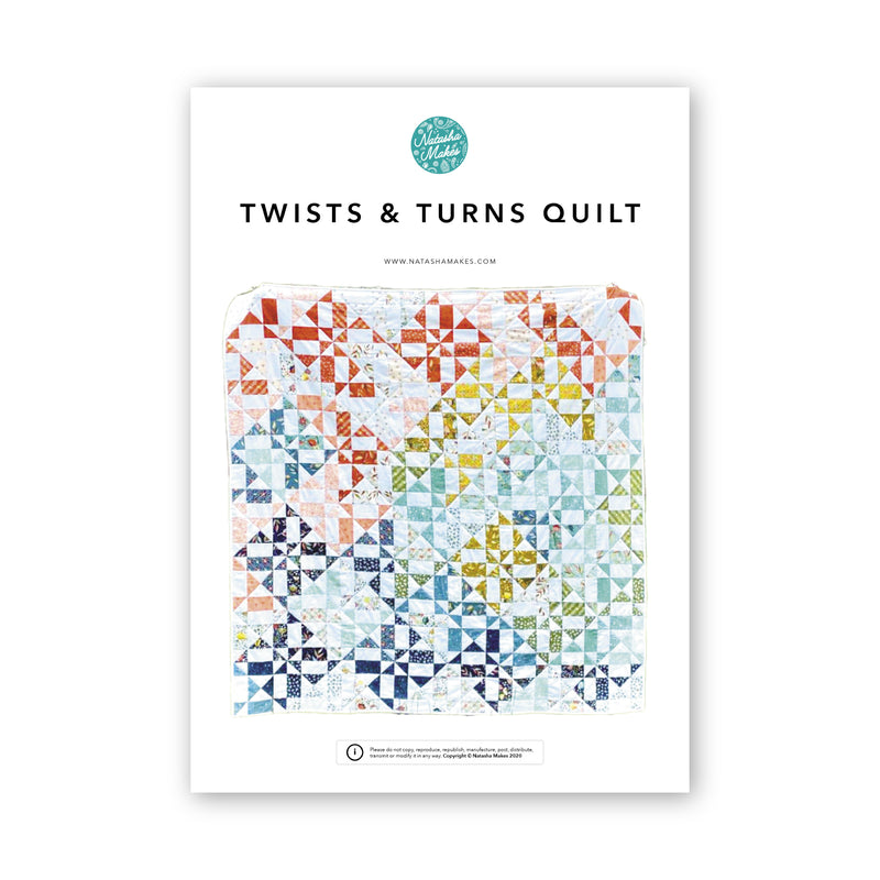 INSTRUCTIONS: Twists and Turns Quilt: PRINTED VERSION