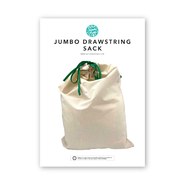 INSTRUCTIONS: Jumbo Drawstring Sack: PRINTED VERSION