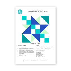 Block of the Month: Seastorm Block 5 Physical Instructions