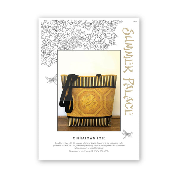 INSTRUCTIONS: Leesa Chandler Pattern: "Chinatown" Tote: PRINTED VERSION (Pre-Packed)