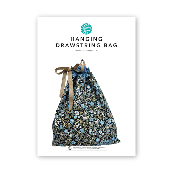 INSTRUCTIONS: Hanging Drawstring Bag: PRINTED VERSION