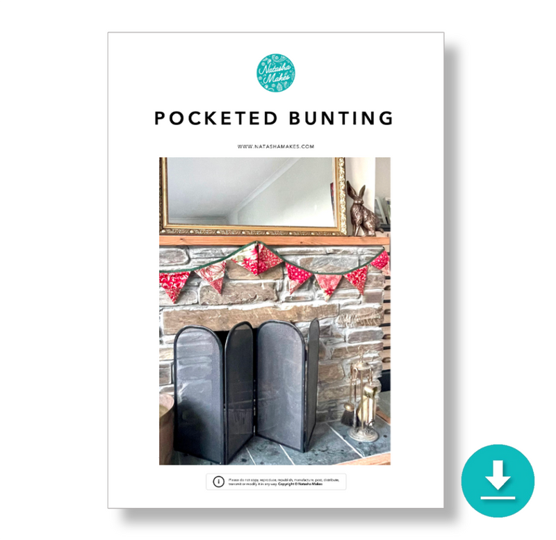 INSTRUCTIONS: Pocketed / Advent Bunting: DIGITAL DOWNLOAD