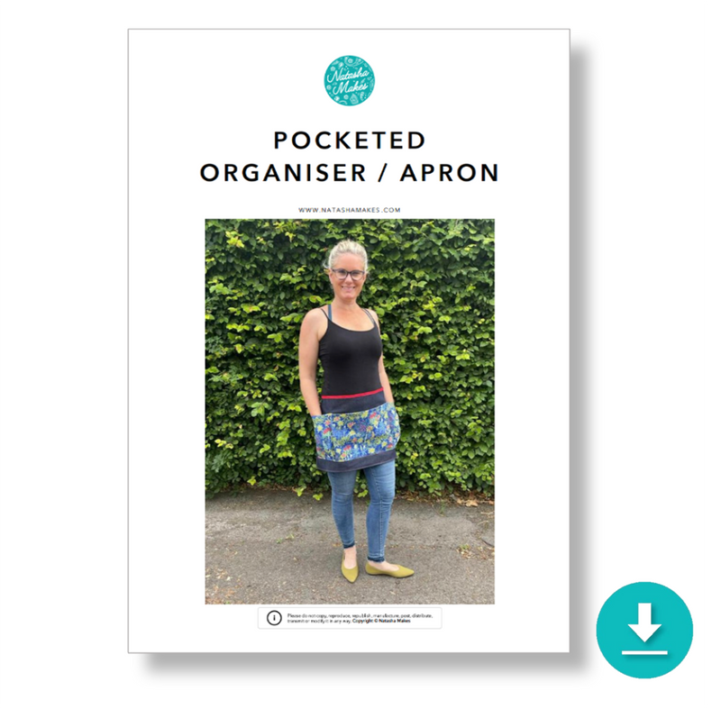 INSTRUCTIONS: Pocketed Organiser/Apron: DIGITAL DOWNLOAD