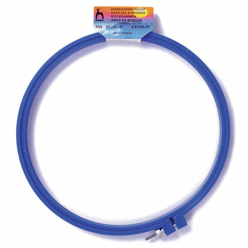 Pony Embroidery Hoop: 20cm/7.9in: Blue