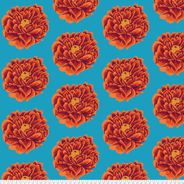 Kaffe Fassett Collective | 108" Super Wide Cotton Sateen Backing: 'Full Blown' Red QBGP004.2RED: by the 1/2m