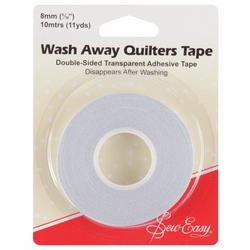 Sew Easy Tape: Quilter's: Wash-Away: 10m x 8mm Accessory | Natasha Makes