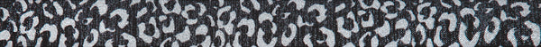 Berisfords Ribbon | 'Leopard Spots' 80570: 25mm x 5m: Colour 3 - Silver/Black