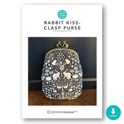 INSTRUCTIONS WITH TEMPLATE: Rabbit Kiss Clasp Purse: DIGITAL DOWNLOAD