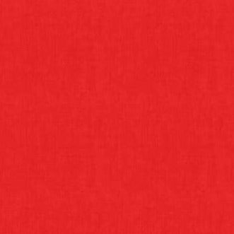Makower: 'Linen Texture' Cotton Blender 1473 in R Red: by the 1/2m