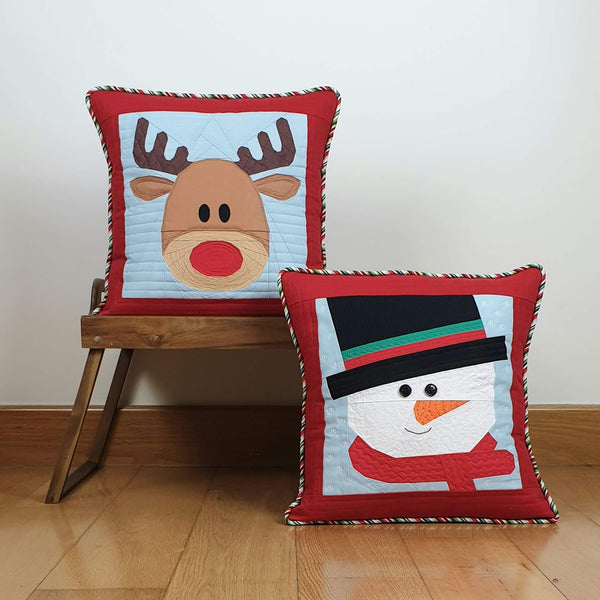 INSTRUCTIONS: Victoria Peat Snowman & Reindeer FPP Cushions: PRINTED VERSION