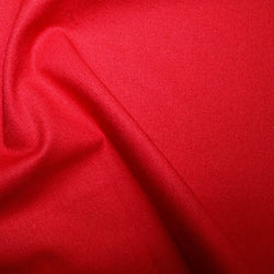 100% Cotton Plain: #26 Scarlet: by the 1/2m