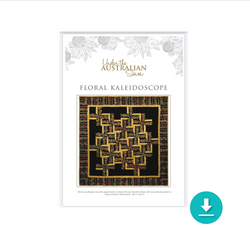 INSTRUCTIONS: Leesa Chandler 'Floral Kaleidoscope' Quilt Pattern: DIGITAL DOWNLOAD