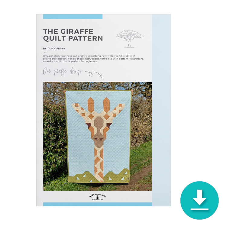 INSTRUCTIONS: Tracy Perks 'The Giraffe' Quilt Pattern: DIGITAL DOWNLOAD
