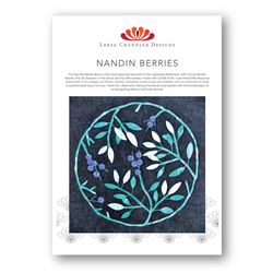 INSTRUCTIONS: Leesa Chandler | JAPANESE Baltimore BLOCK 9 'Nandin Berries': PRINTED VERSION