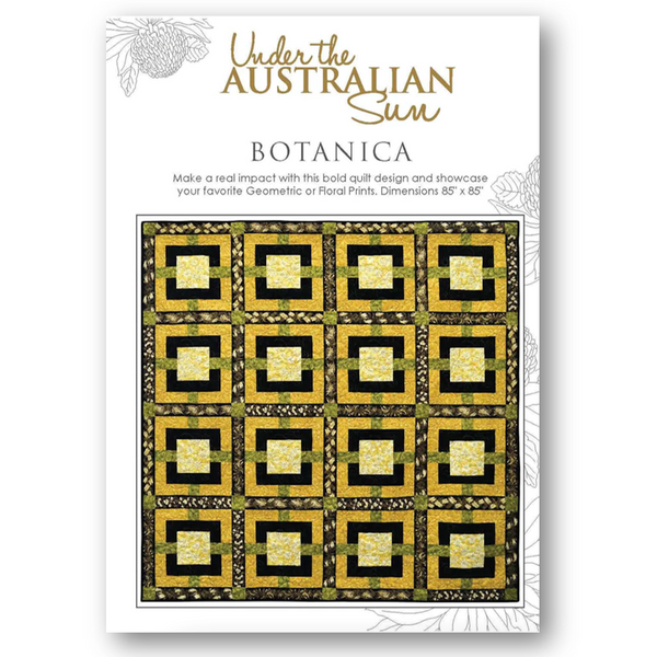 INSTRUCTIONS: Leesa Chandler 'Botanica' Quilt Pattern: PRINTED VERSION (Pre-Packed)