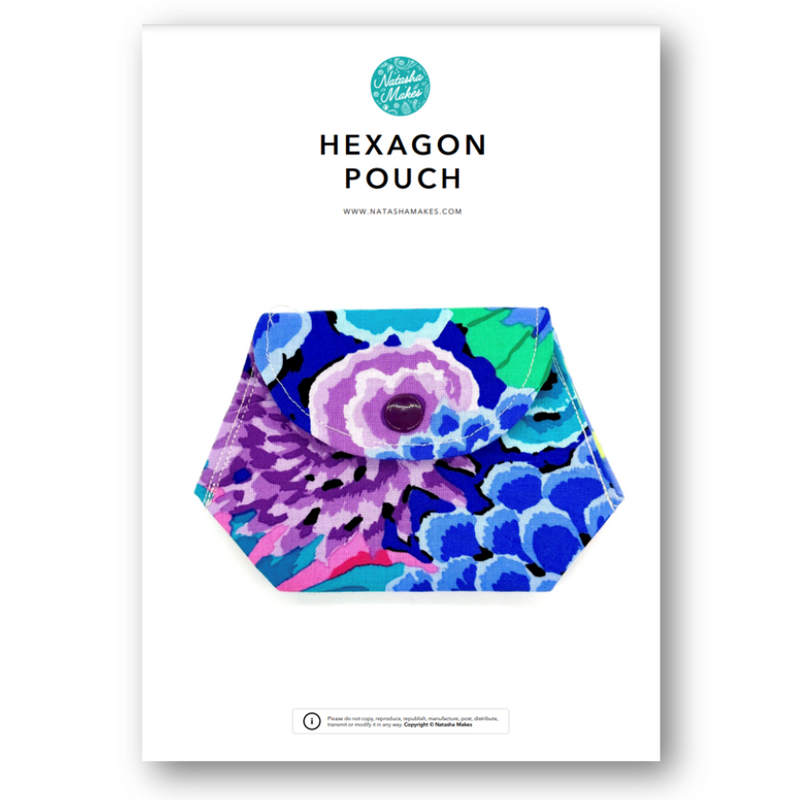 INSTRUCTIONS: Hexagon Pouch: PRINTED VERSION