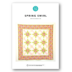 INSTRUCTIONS with Templates: 'Spring Swirl' Quilt Pattern: PRINTED VERSION