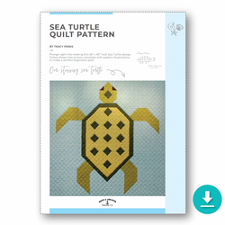 INSTRUCTIONS: Tracy Perks 'Sea Turtle' Quilt Pattern: DIGITAL DOWNLOAD