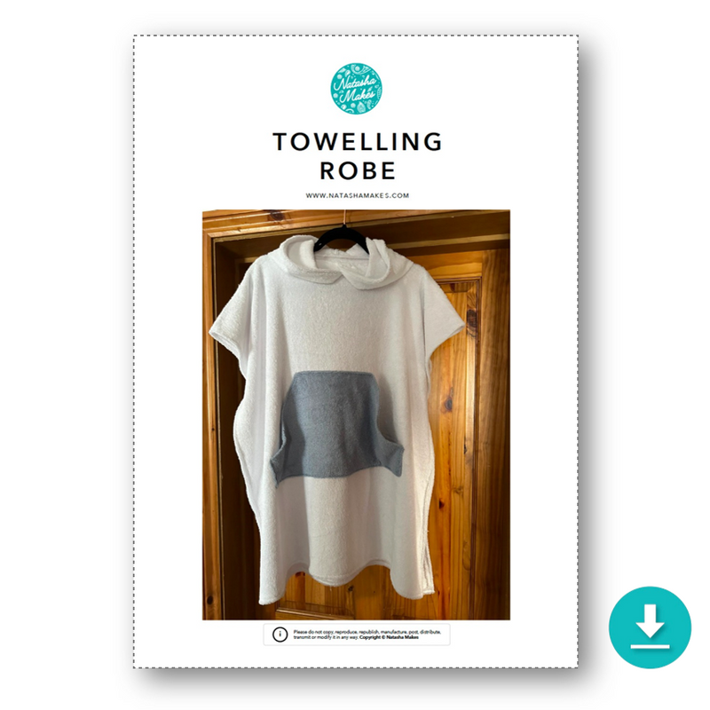 INSTRUCTIONS: Towelling Robe: DIGITAL DOWNLOAD