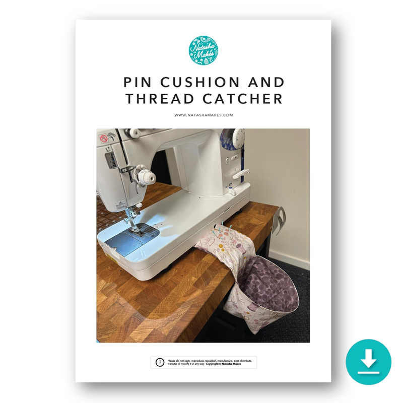 INSTRUCTIONS WITH TEMPLATE: Pin Cushion and Thread Catcher: DIGITAL DOWNLOAD