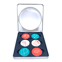Set of 6 Small Pattern Weights