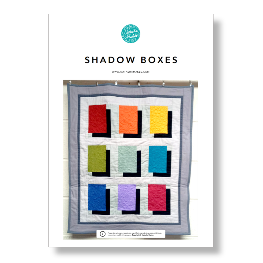 INSTRUCTIONS: 'Shadow Boxes' Pattern: PRINTED VERSION – Natasha Makes