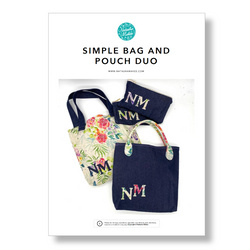 INSTRUCTIONS: Simple Bag and Pouch Duo: PRINTED VERSION