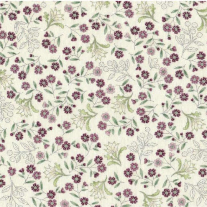 HALF BOLT SALE: Leesa Chandler | Melba 'Small Floral' 0003 6 Ivory Pink: 4.5 METRES
