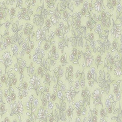 Leesa Chandler | Melba 'Small Floral' Green/Silver 0003 10: by the 1/2m