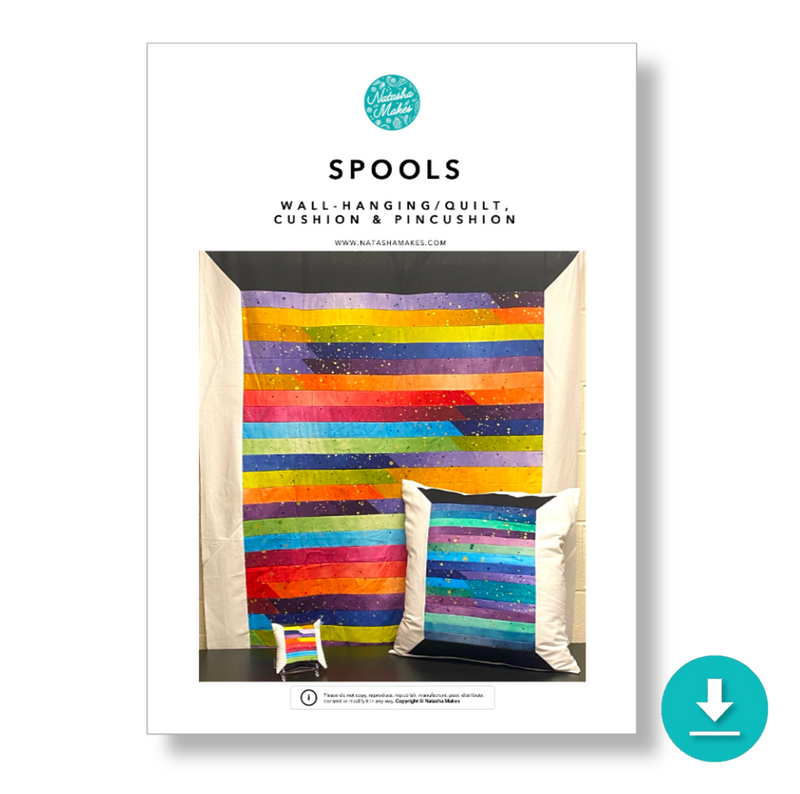 INSTRUCTIONS: 'Spools' Wall Hanging, Cushion and Pincushion: DIGITAL DOWNLOAD