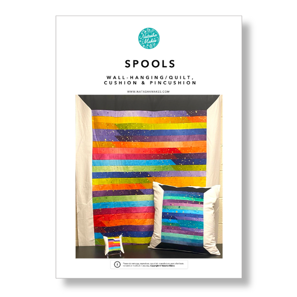 INSTRUCTIONS: 'Spools' Wall Hanging, Cushion and Pincushion: PRINTED VERSION