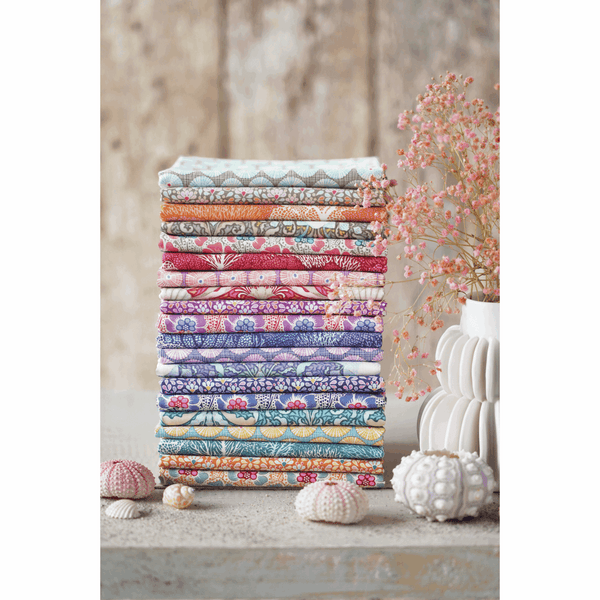 Tilda | Cotton Beach Collection: 100327 'Sea Anemone' Grey: by the 1/2m