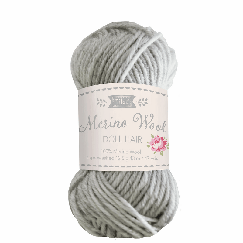 Tilda - Merino Wool Yarn for Doll Hair: 140051 Fog