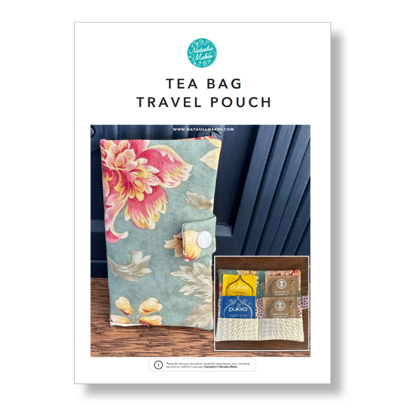 INSTRUCTIONS: Tea Bag Travel Pouch: PRINTED VERSION