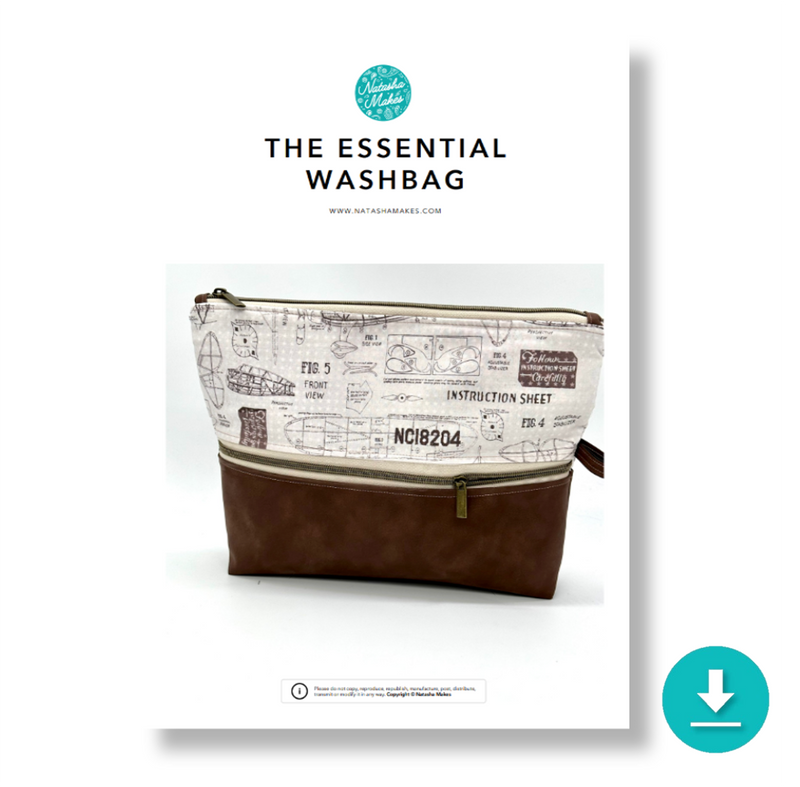 INSTRUCTIONS: The Essential Washbag: DIGITAL DOWNLOAD