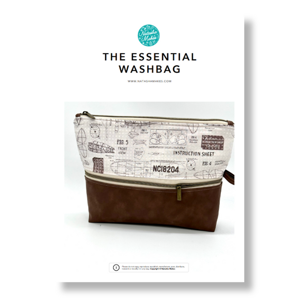 INSTRUCTIONS: The Essential Washbag: PRINTED VERSION