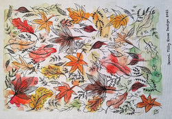 Tilly Rose: 'Be Your Own Kind of Beautiful' Digitally Printed Panel: 'Jenni' Autumn Leaves