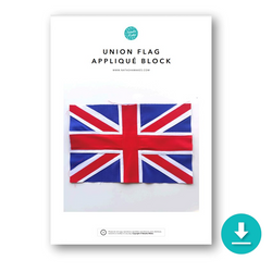 INSTRUCTIONS: Union Flag Appliqué: DIGITAL DOWNLOAD